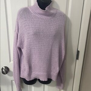 SHEIN Lilac Turtleneck Sweater